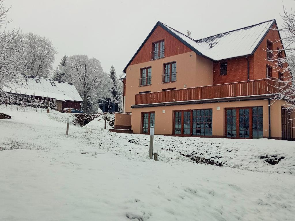 Apartmány Říčky v zimě
