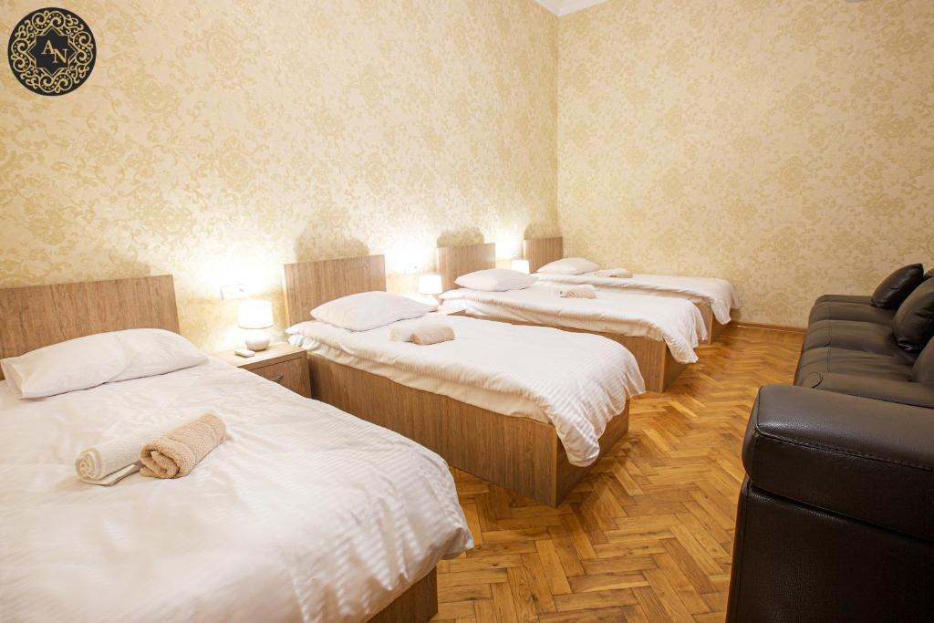 Postel nebo postele na pokoji v ubytování Guest House Anina