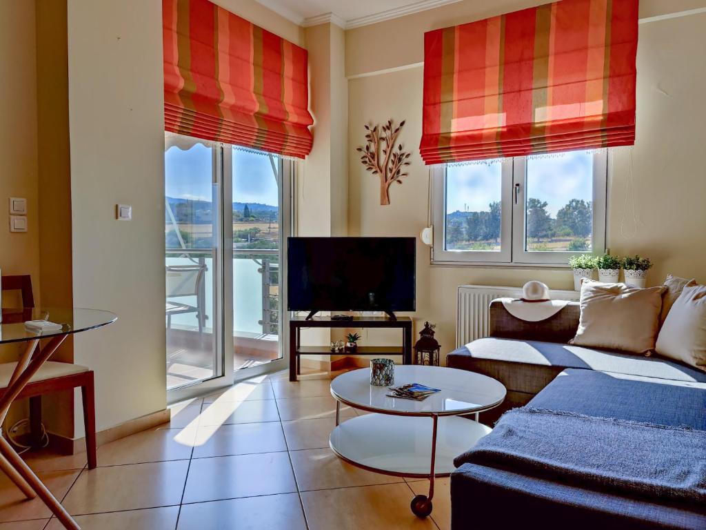 TV a/nebo společenská místnost v ubytování Comfy Apartment