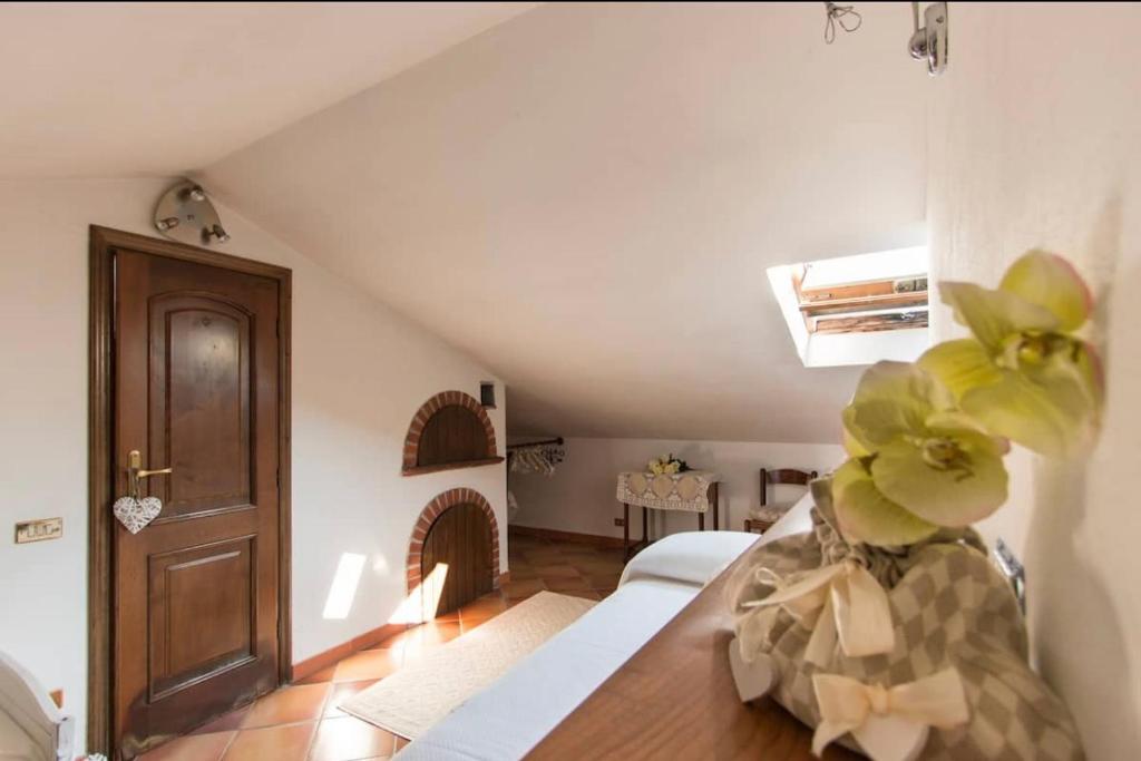 Łóżko lub łóżka w pokoju w obiekcie Splendida e incantevole casa a due passi dal mare