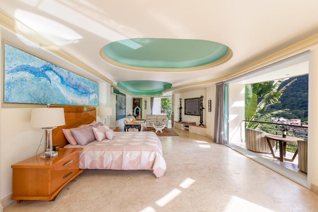 Posezení v ubytování Boca de Tomatlán Luxury Boutique Hotel Accommodations