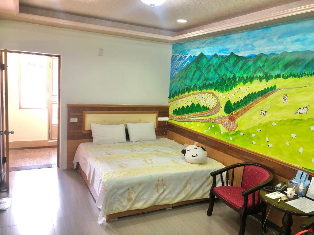 Postel nebo postele na pokoji v ubytování TREE HOUSE