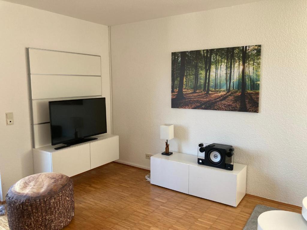 TV a/nebo společenská místnost v ubytování Ferienwohnung Panorama