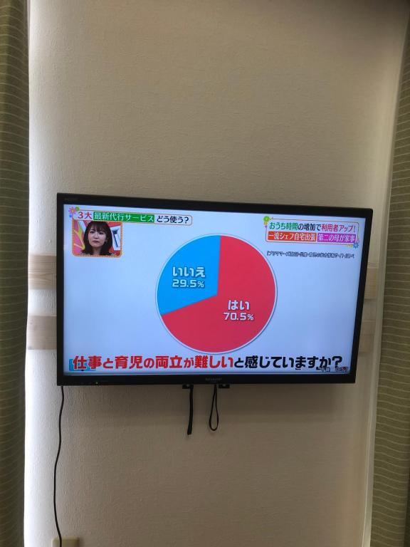 TV a/nebo společenská místnost v ubytování 南箱根 熱海 貸切別荘 リゾートハウス バンボー