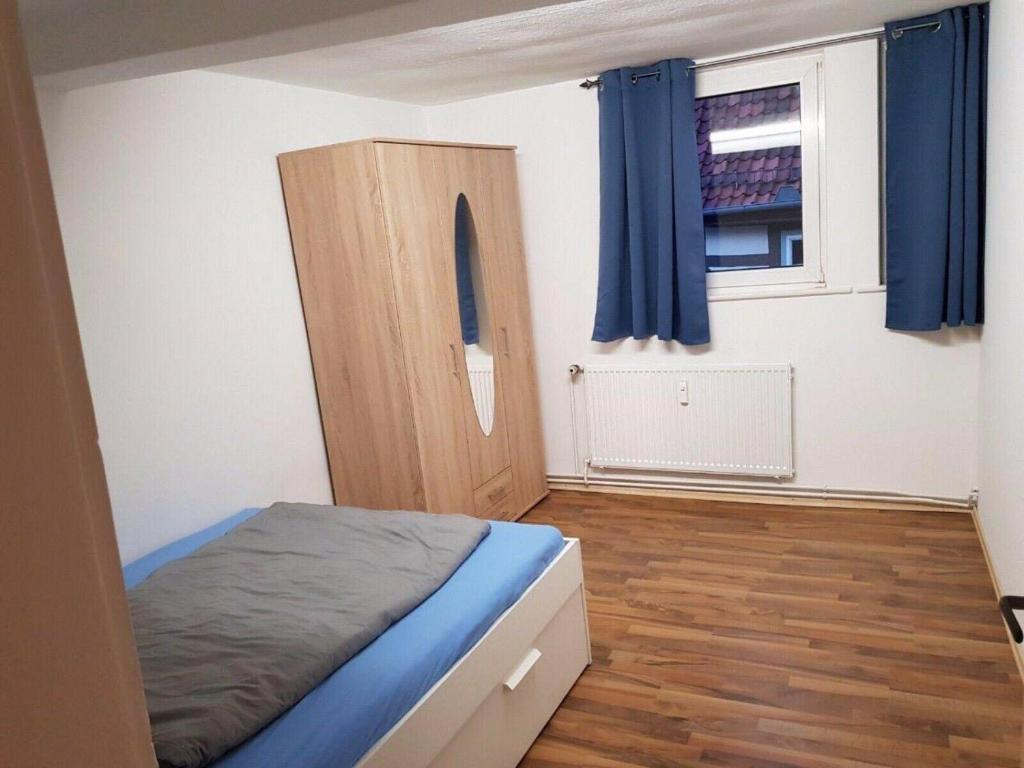 Postel nebo postele na pokoji v ubytování Über den Dächern von Hann Münden