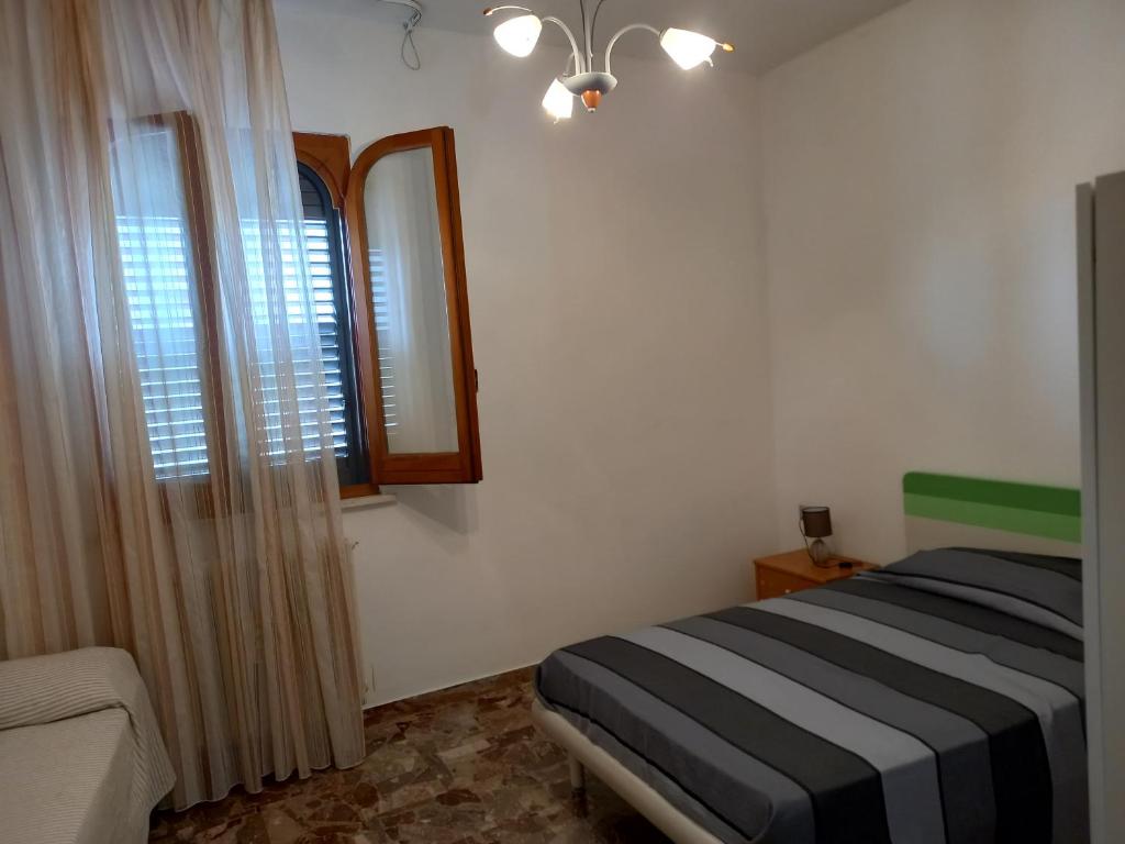 Postel nebo postele na pokoji v ubytování Pensiero di mare