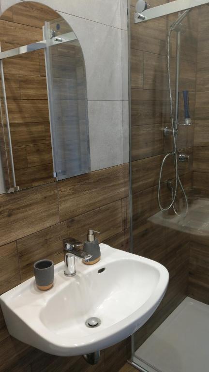 Koupelna v ubytování Apartmány Klášterní 84