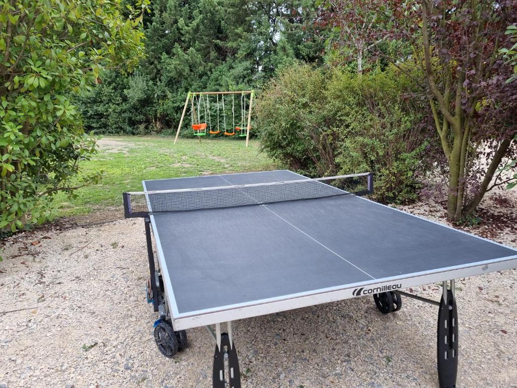 Stolní tenis v ubytování Avignon, joli chalet en campagne très proche de la ville nebo okolí