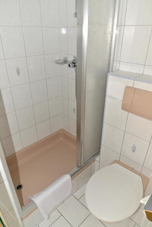 Koupelna v ubytování Haus Gabriela