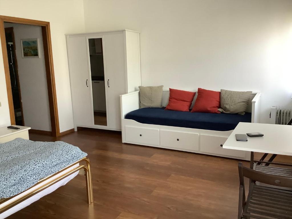 A seating area at Marzola