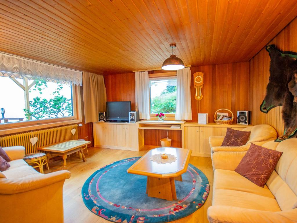 TV a/nebo společenská místnost v ubytování Chalet The Schatzie by Interhome