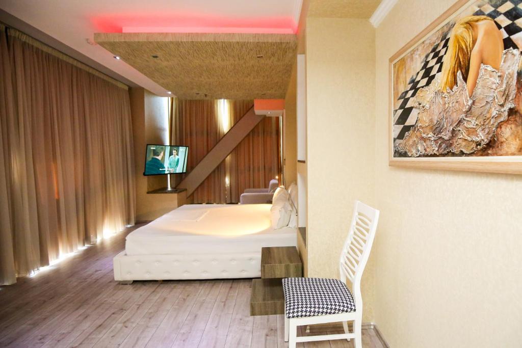 Postel nebo postele na pokoji v ubytování Hotel Partner & SPA