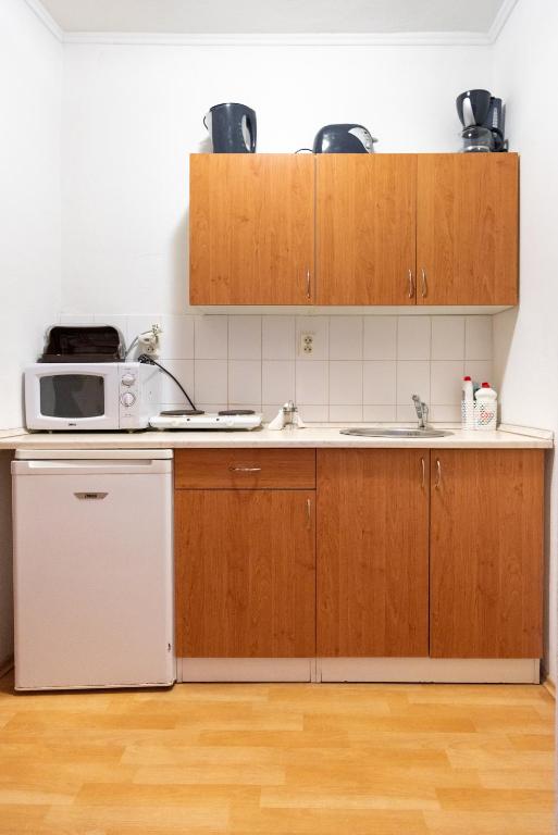 Kuchyň nebo kuchyňský kout v ubytování Podhájska - Apartmány Pod Orechom