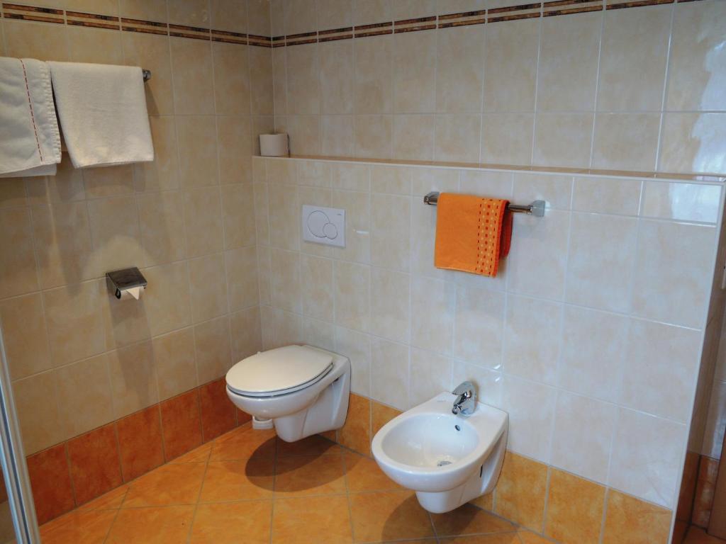 Koupelna v ubytování Appartements Edda