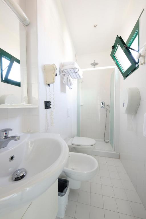 Koupelna v ubytování Hotel Olanda