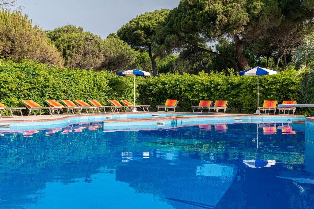 Bazén v ubytování Hotel Ausonia nebo v jeho okolí