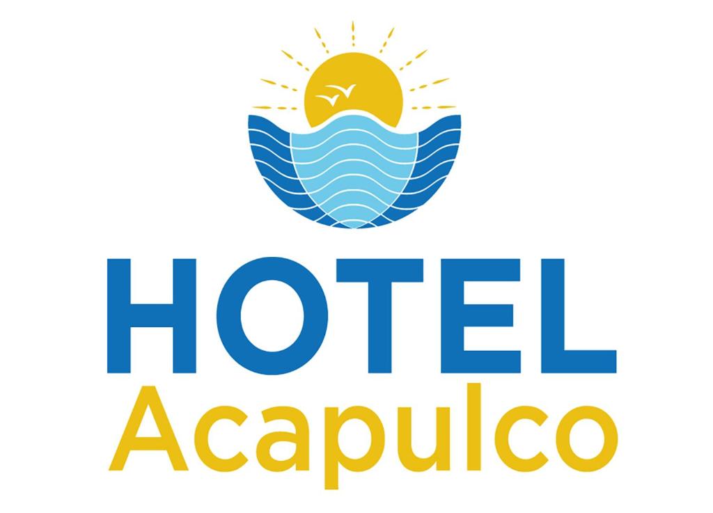 un logo pour un hôtel acapulco dans l'établissement Hotel Acapulco, à Acapulco