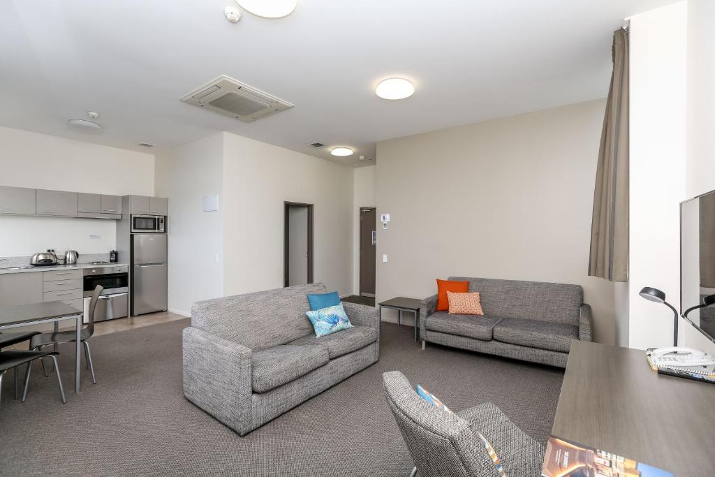 Köök või kööginurk majutusasutuses Quest New Plymouth Apartment Hotel