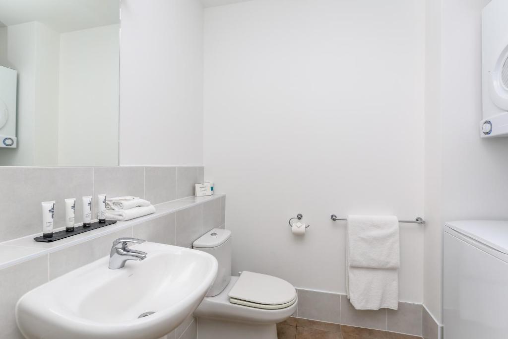 Vannituba majutusasutuses Quest New Plymouth Apartment Hotel