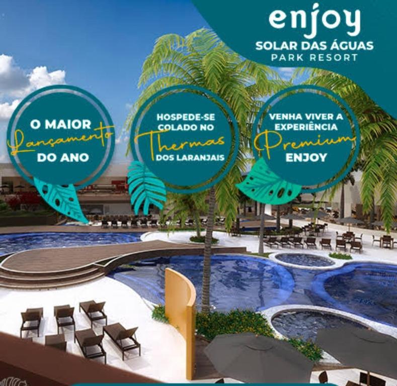 Swimmingpoolen hos eller tæt på Solar das Águas Park Resort - Olímpia