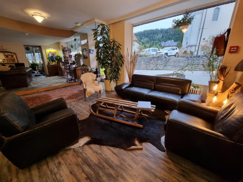Posezení v ubytování Hotel Le Beau Site