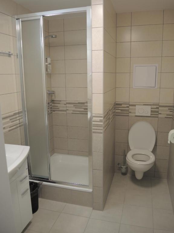 Koupelna v ubytování Hotel Garni VŠB TUO
