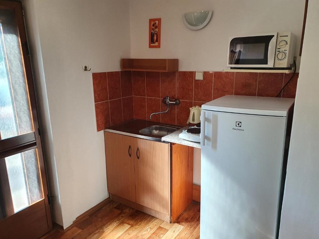 A kitchen or kitchenette at Privat u Jozefa Földesa