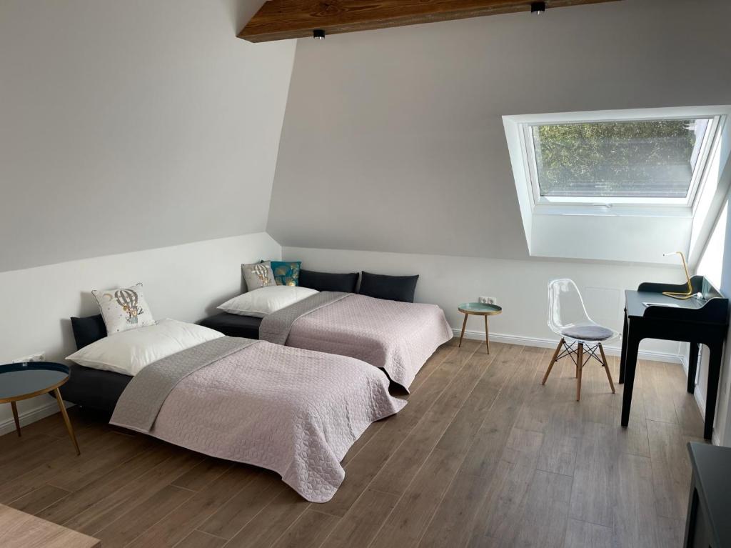 Postel nebo postele na pokoji v ubytování Kerschbaumer.Apartments