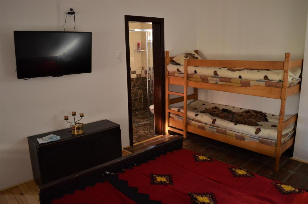 Postel nebo postele na pokoji v ubytování Šurička bajka