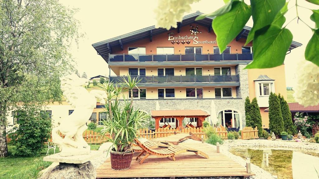 Zahrada ubytování Embacher Sporthotel