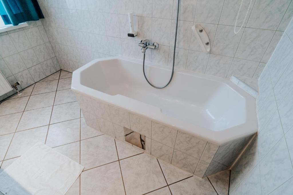 Koupelna v ubytování Hotel am Kapuzinerplatz