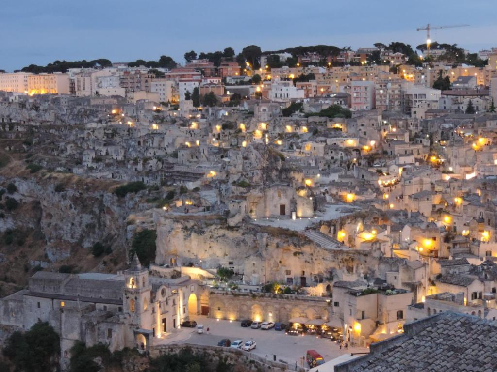 Nespecifikovaný výhled na destinaci Matera nebo výhled na město při pohledu z bed and breakfast