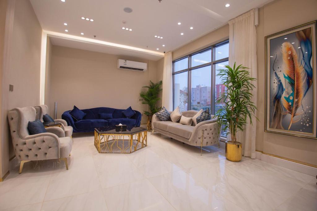 Posezení v ubytování فندق قوبا السويس - Quba Swess Hotel Jazan