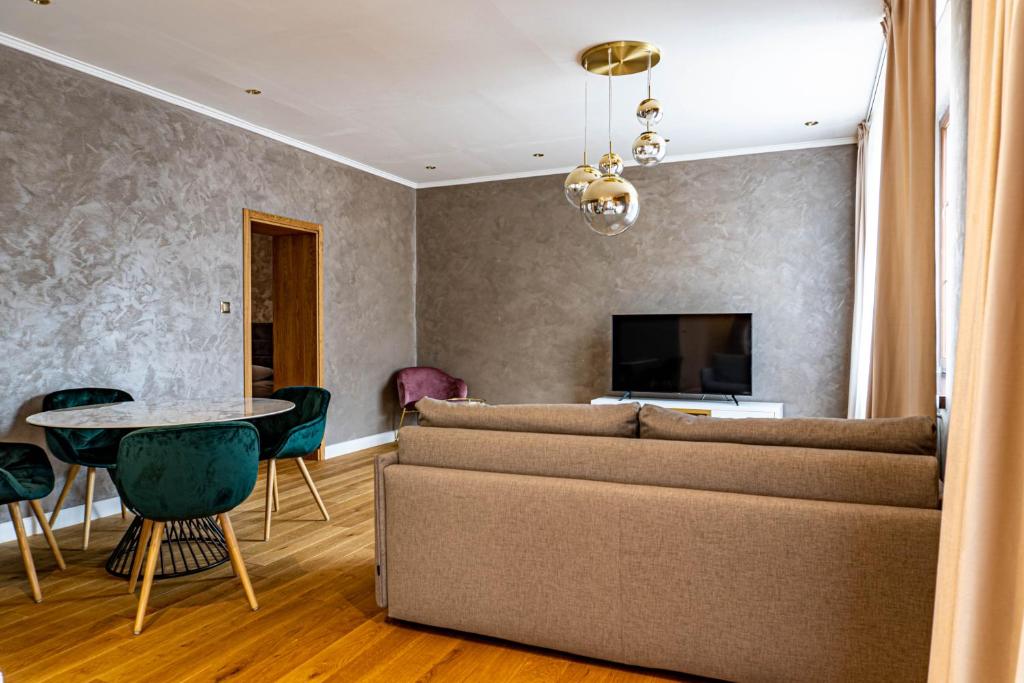 Posezení v ubytování Rosso Aparthotel