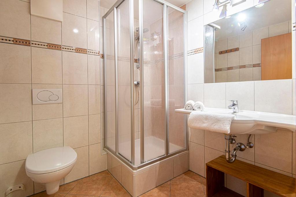 Koupelna v ubytování Haus Obauer by AlpenTravel