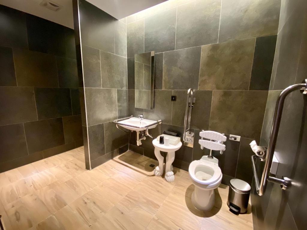 Koupelna v ubytování VAHO Motel