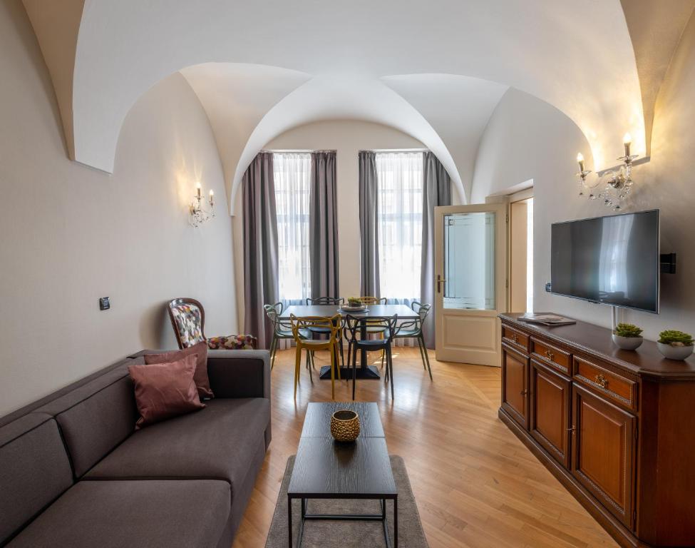 Posezení v ubytování Chateau 9 Apartments by Adrez