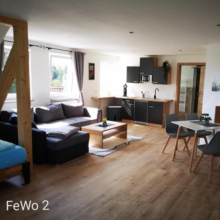 Posezení v ubytování Kutscherhaus