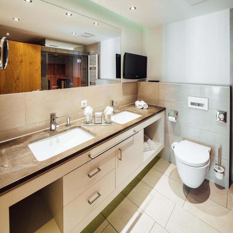 A bathroom at Schneeweiss lifestyle - Apartments - Living