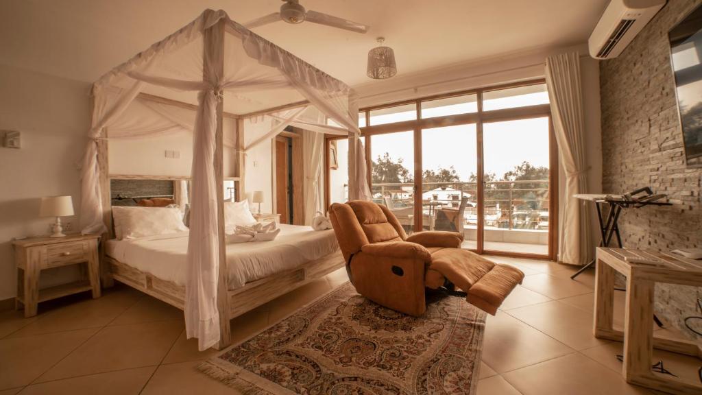 Postel nebo postele na pokoji v ubytování Jumeirah Beachfront