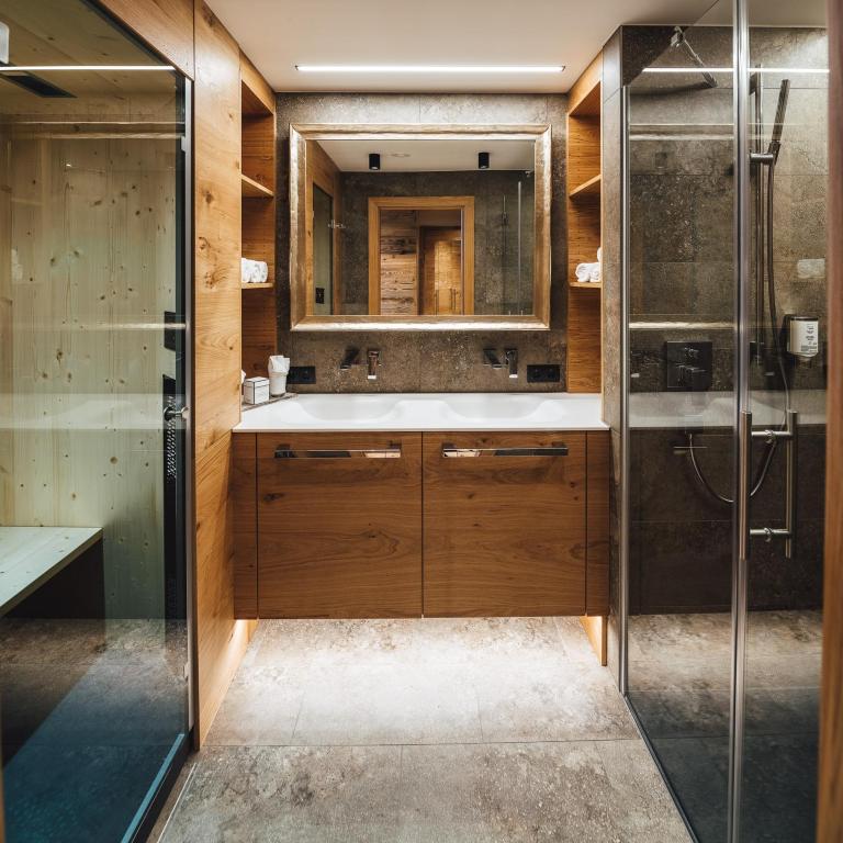 A bathroom at Schneeweiss lifestyle - Apartments - Living