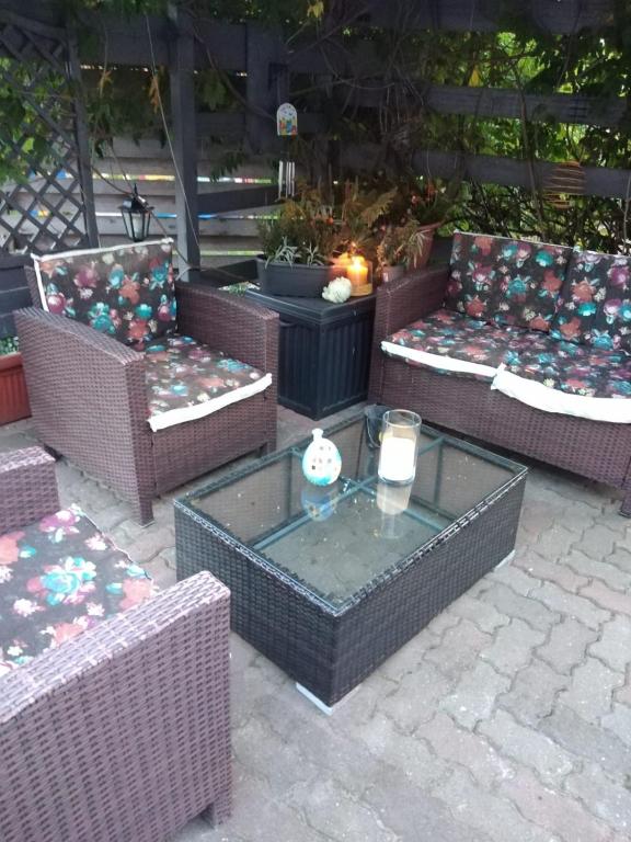 Posezení v ubytování Ferienhaus Badetz