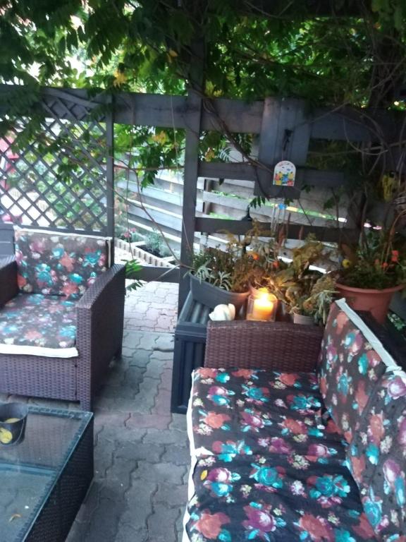 Posezení v ubytování Ferienhaus Badetz