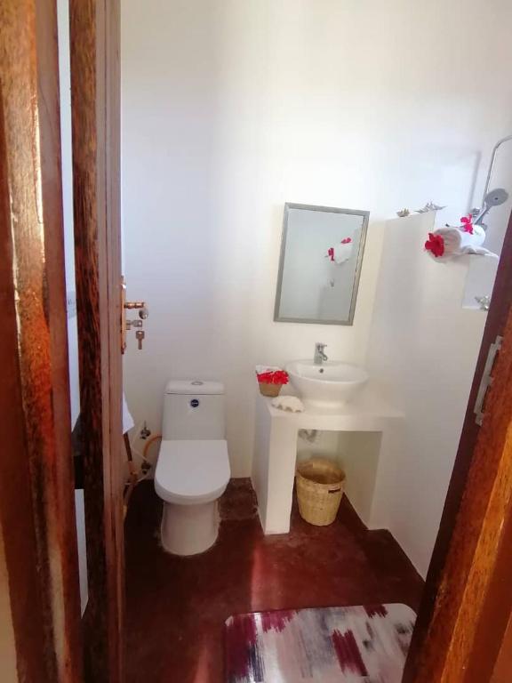 Koupelna v ubytování Habibi B&B