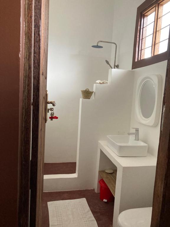 Koupelna v ubytování Habibi B&B