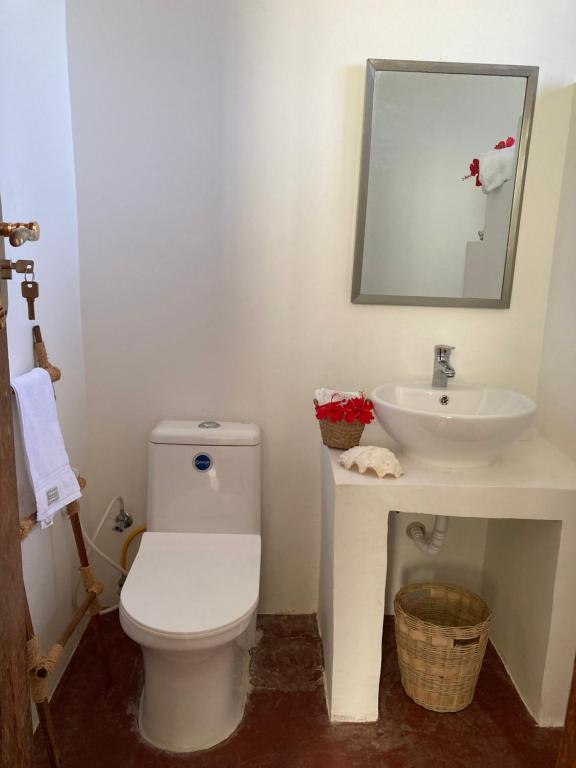 Koupelna v ubytování Habibi B&B