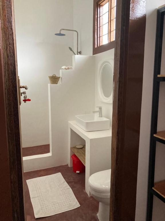 Koupelna v ubytování Habibi B&B
