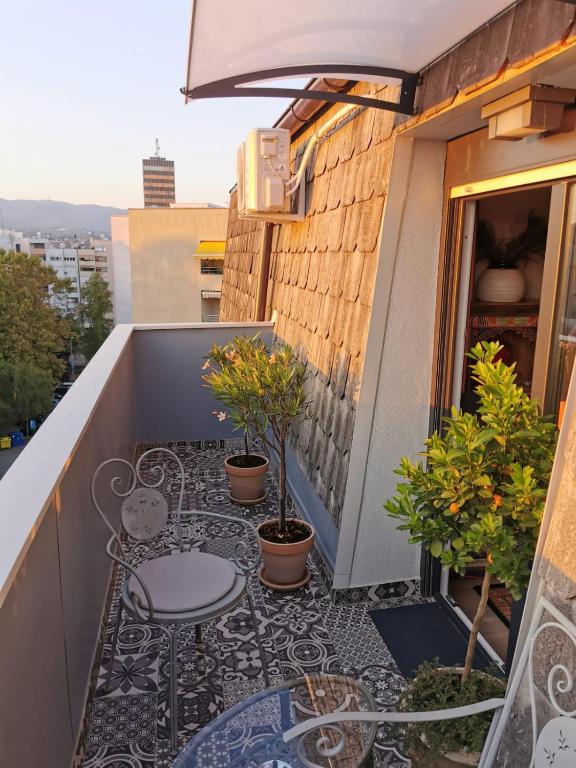 Balkón alebo terasa v ubytovaní Studio Apartman Bohem