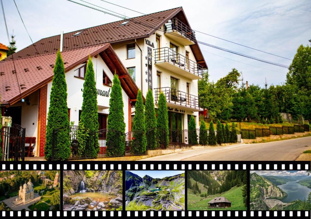 a collage of photos of a house at VILA SWE SAR in Curtea de Argeş