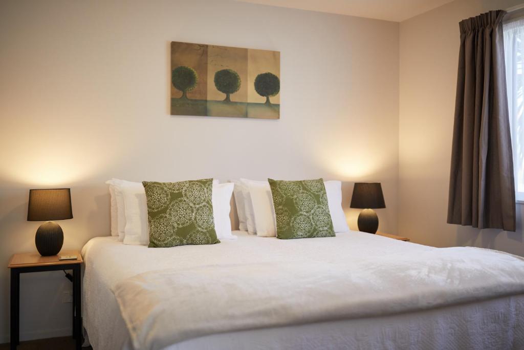 Postel nebo postele na pokoji v ubytování Blenheim Palms Motel